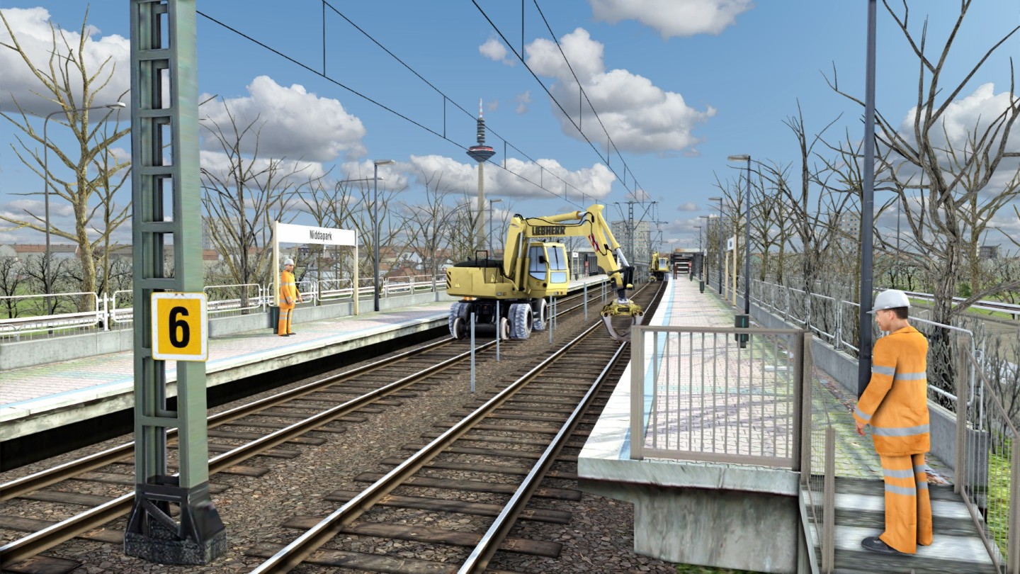 U-Bahn Frankfurt - Umbau am Niddapark