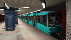 SC U-Bahn Frankfurt Fahrstrombauarbeiten auf der Linie U7
