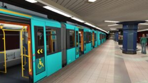 SC U-Bahn Frankfurt Fahrstrombauarbeiten auf der Linie U7