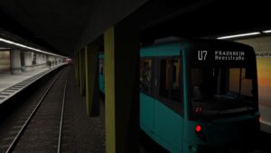 SC U-Bahn Frankfurt Fahrstrombauarbeiten auf der Linie U7