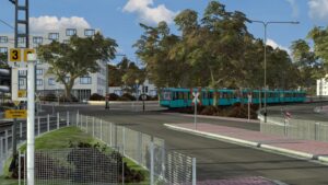 SC U-Bahn Frankfurt Fahrstrombauarbeiten auf der Linie U7