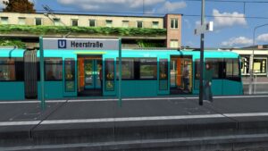 SC U-Bahn Frankfurt Fahrstrombauarbeiten auf der Linie U7