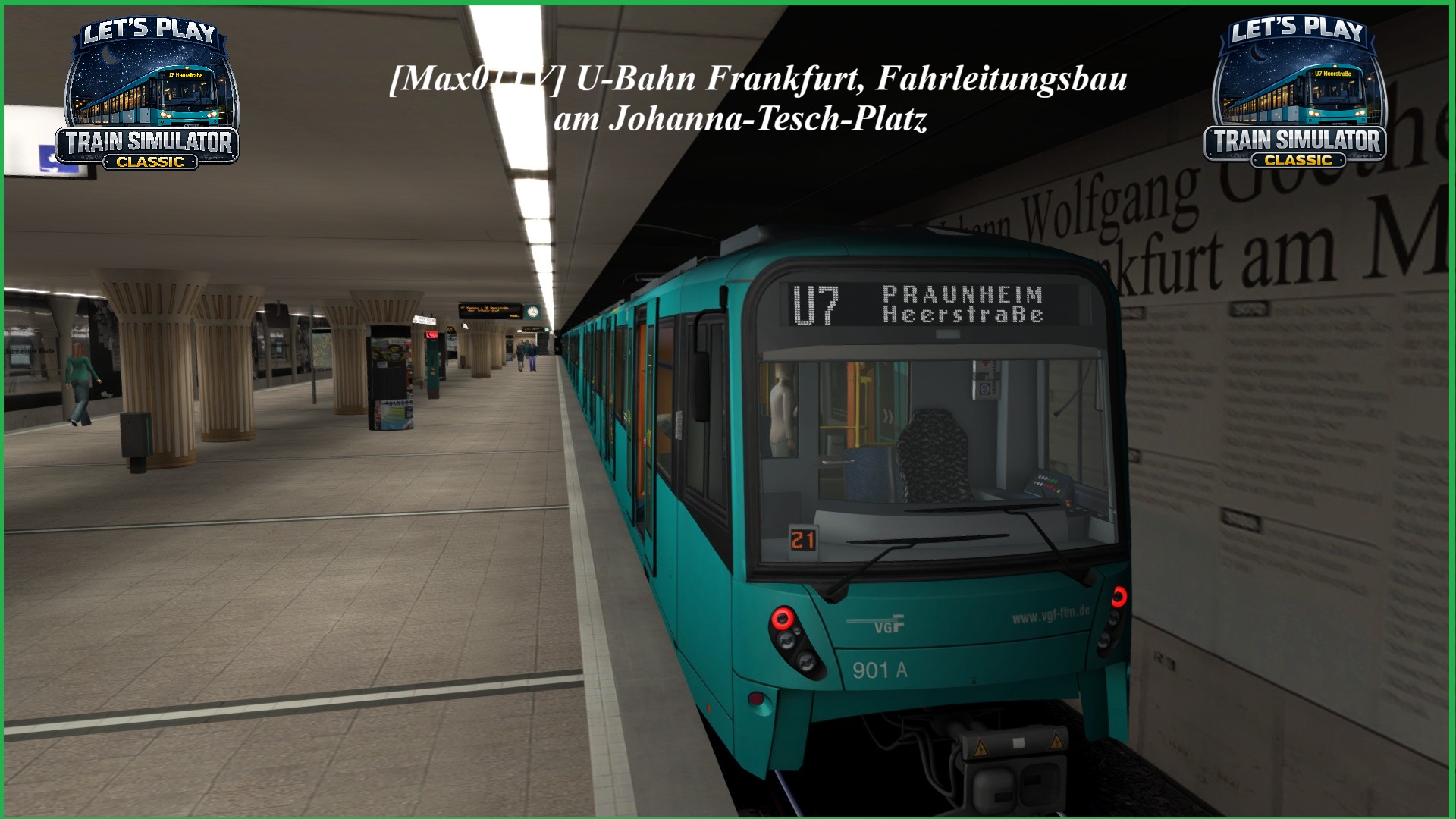 [Max01TV]UBahn Frankfurt Fahrleitungsbau am Johana Tesch Platz