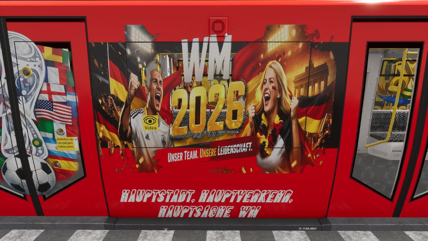 SubwaySim 2 – U‑Bahn Berlin | HK‑Triebzug mit Jägermeister & WM‑2026 Repaints