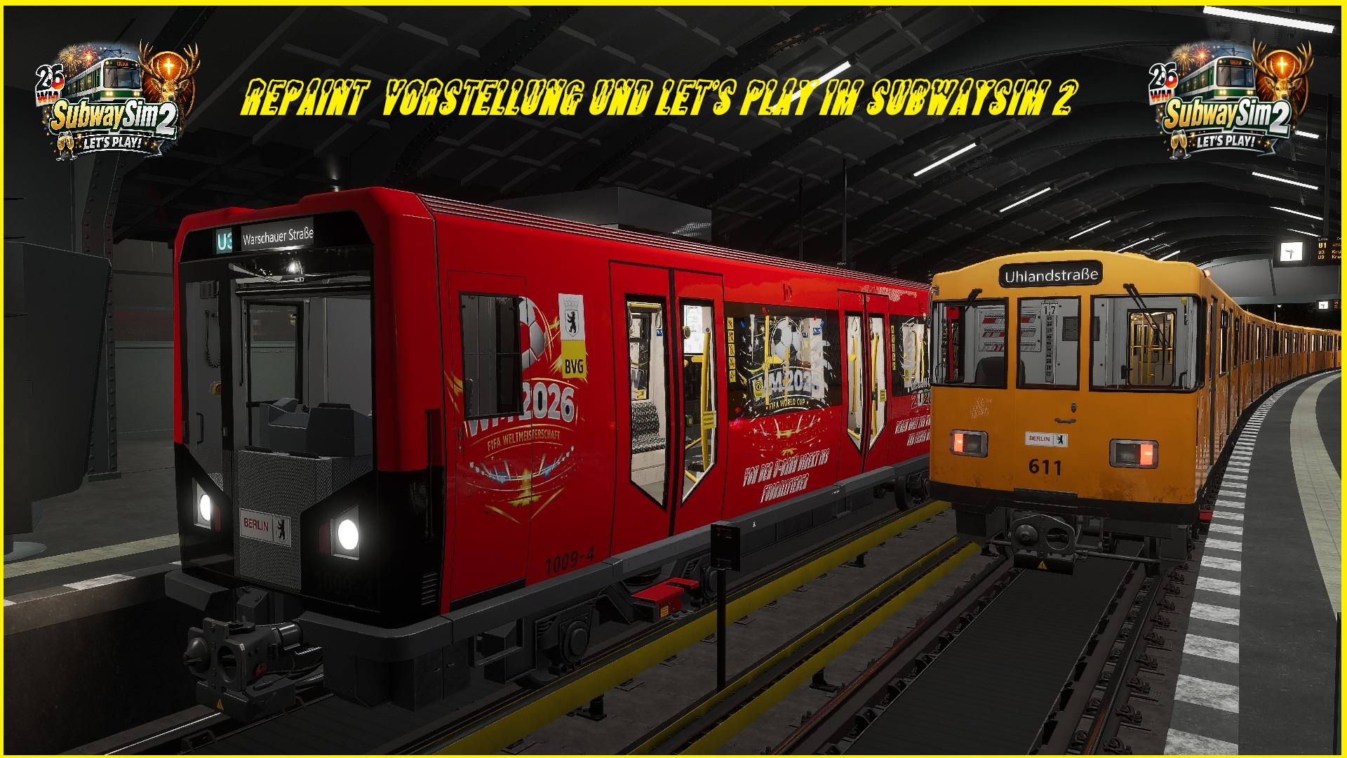 [Max01TV] SubwaySim 2 – U‑Bahn Berlin | HK‑Triebzug mit Jägermeister & WM‑2026 Repaints