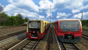 SBahn Berlin S46 bei Starkregen