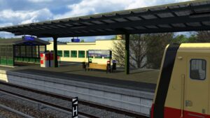 SBahn Berlin S46 bei Starkregen