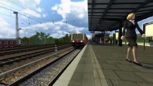SBahn Berlin S46 bei Starkregen