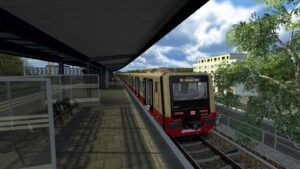 SBahn Berlin S46 bei Starkregen
