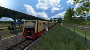 SBahn Berlin S46 bei Starkregen