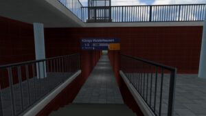 SBahn Berlin S46 bei Starkregen