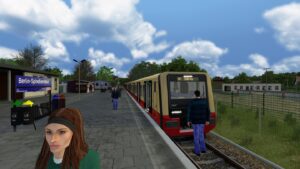 SBahn Berlin S46 bei Starkregen