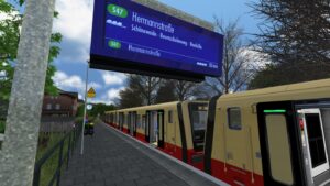 SBahn Berlin S46 bei Starkregen