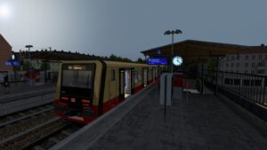 SBahn Berlin S46 bei Starkregen