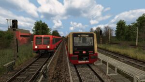 SBahn Berlin S46 bei Starkregen