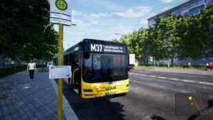 The Bus Linie M37 auf Spandau modern