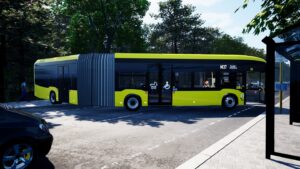 The Bus Linie M37 auf Spandau modern