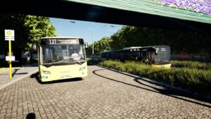 The Bus Linie M37 auf Spandau modern